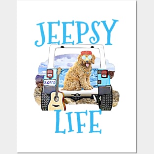 Jeepsy Life Goldendoodle Posters and Art